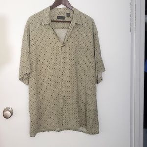 Man's Shirt, Cream And Blue Color